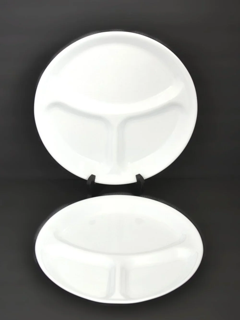 Corelle Winter Frost White 3-Section Dinner Plates